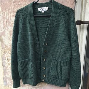 Pulitzer sweater Vintage Hunter Green, Sz 14 Rare
